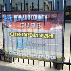 HOW CO CUBS MESH BANNER