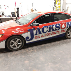jackson oil sales rep car