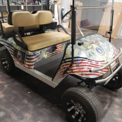 Veterans Golf Cart Wrap